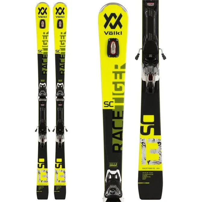 Pack ski Volkl Racetiger SC Yellow + Fixations VMOTION 12 2020