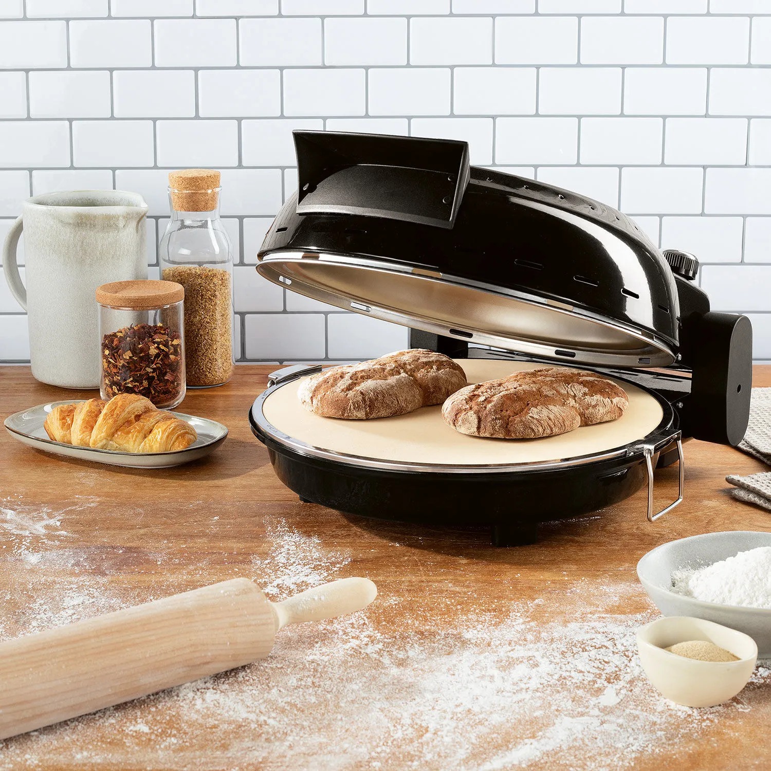 Pizza Maker Gourmetmaxx avec réglage de la température ⋆ Lehner Versand